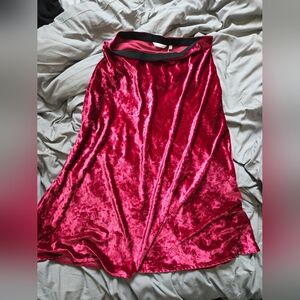 Max Cocos Velour Midi Skirt